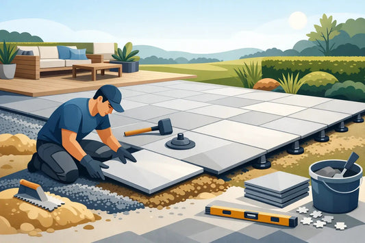 How to Lay Porcelain Paving for a Lasting Patio - Save & Pave