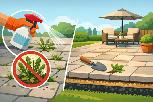 How to Stop Patio Weeds and Keep Them Away - Save & Pave