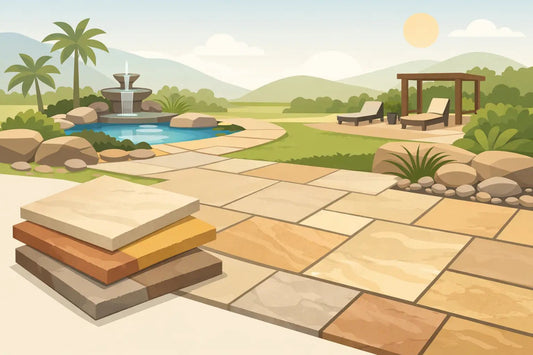 Indian Sandstone Paving Slabs Explained - Save & Pave