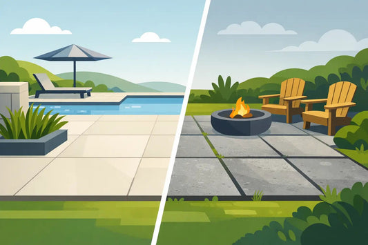 Porcelain Paving Versus Concrete Slabs for Patios - Save & Pave