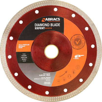 ABRACS Expert Tile & Porcelain Diamond Blade 180mm - X-Tech Cutting