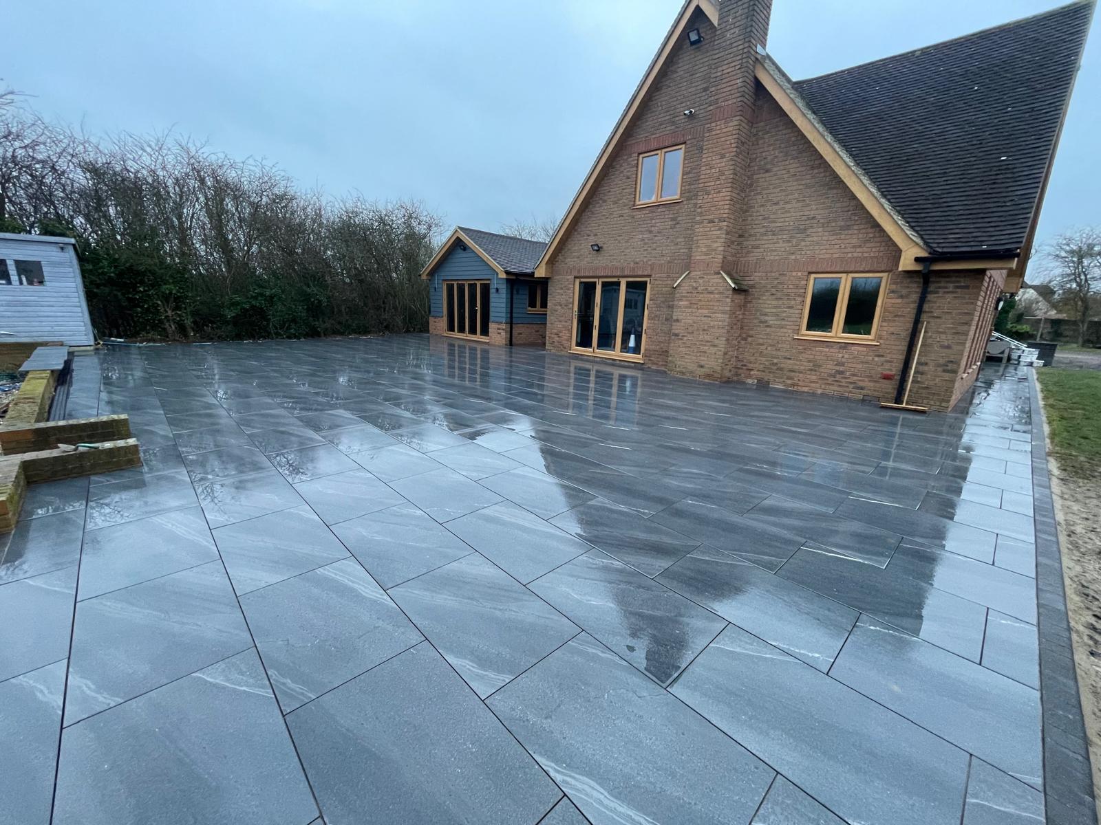 County Anthracite Porcelain Paving Slabs 900x600x20mm - Save & Pave