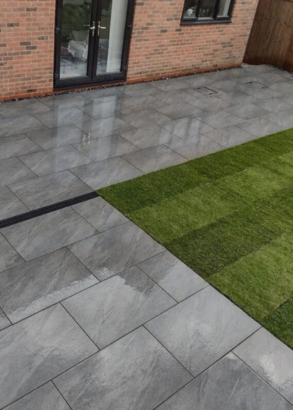 County Gris Porcelain Paving Slabs 900x600x20mm - Save & Pave