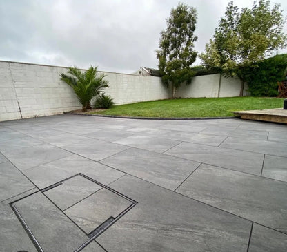 County Gris Porcelain Paving Slabs 900x600x20mm - Save & Pave