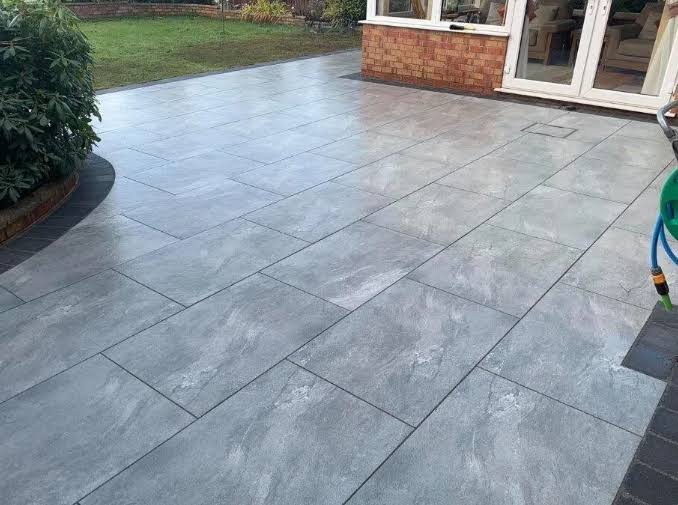 EarthCore Grey Porcelain Paving Slabs 900x600x20mm - Save & Pave