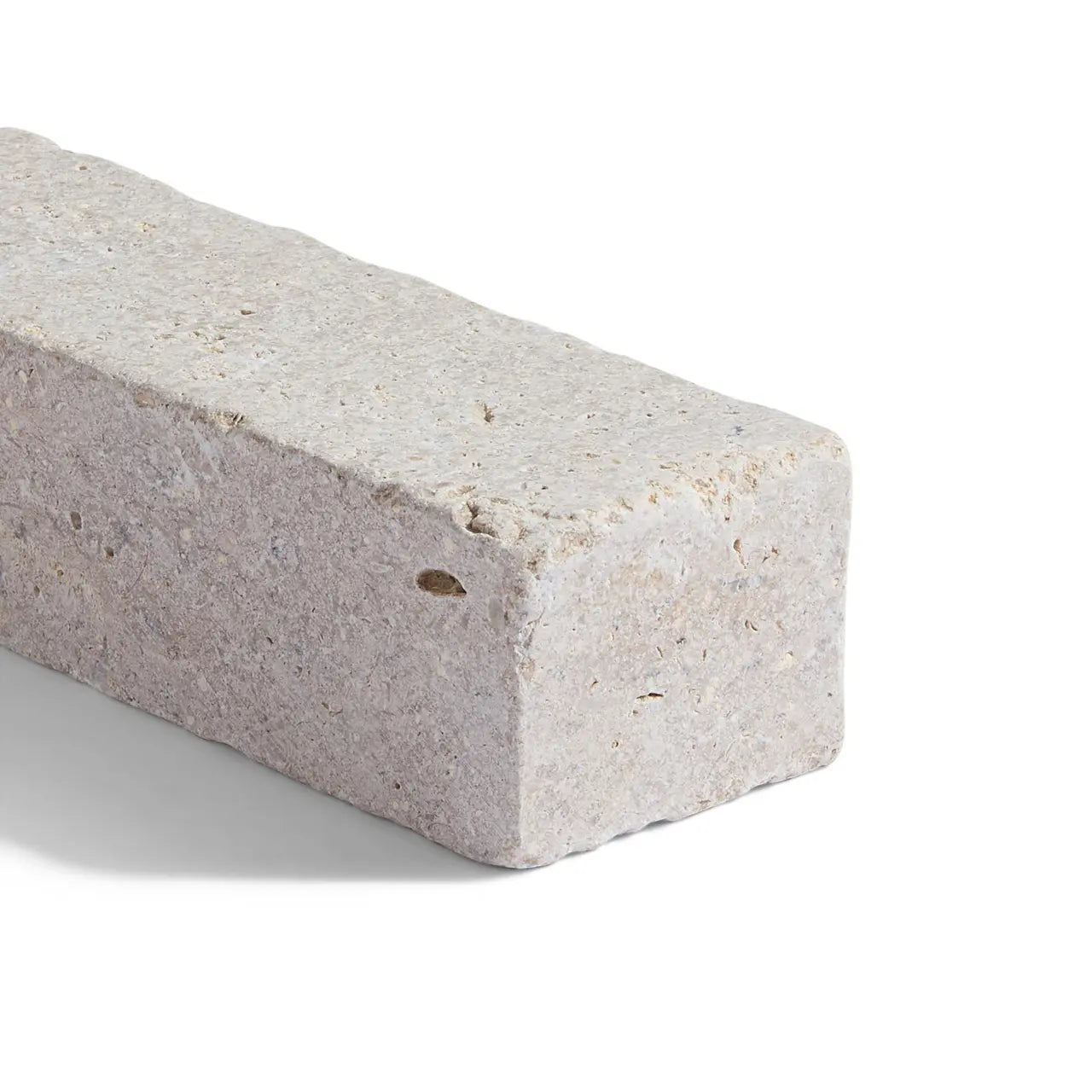 200x50x40mm Acid Tumbled Egyptian Limestone Paver – close-up showing textured tumbled finish and warm beige colour