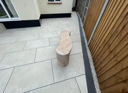 Himalayan White Porcelain Paving Slabs 900x600x20mm - Save & Pave