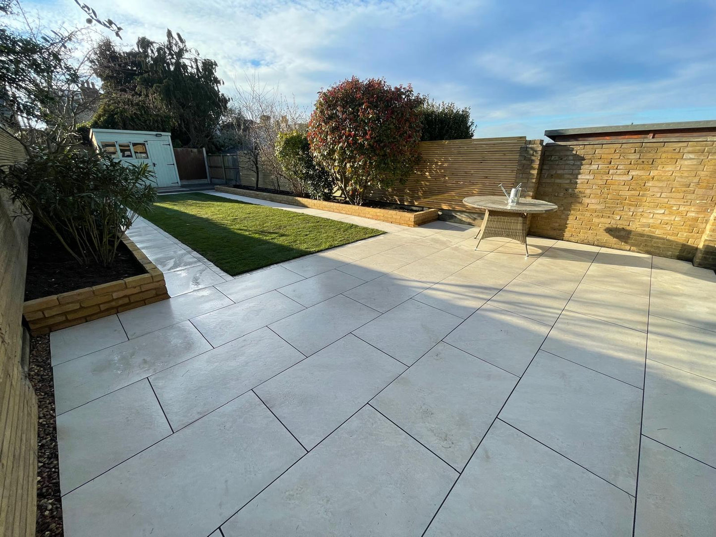 Himalayan White Porcelain Paving Slabs 900x600x20mm - Save & Pave