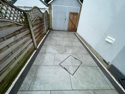 Quartz Grey Porcelain Paving Slabs 900x600x20mm - Save & Pave