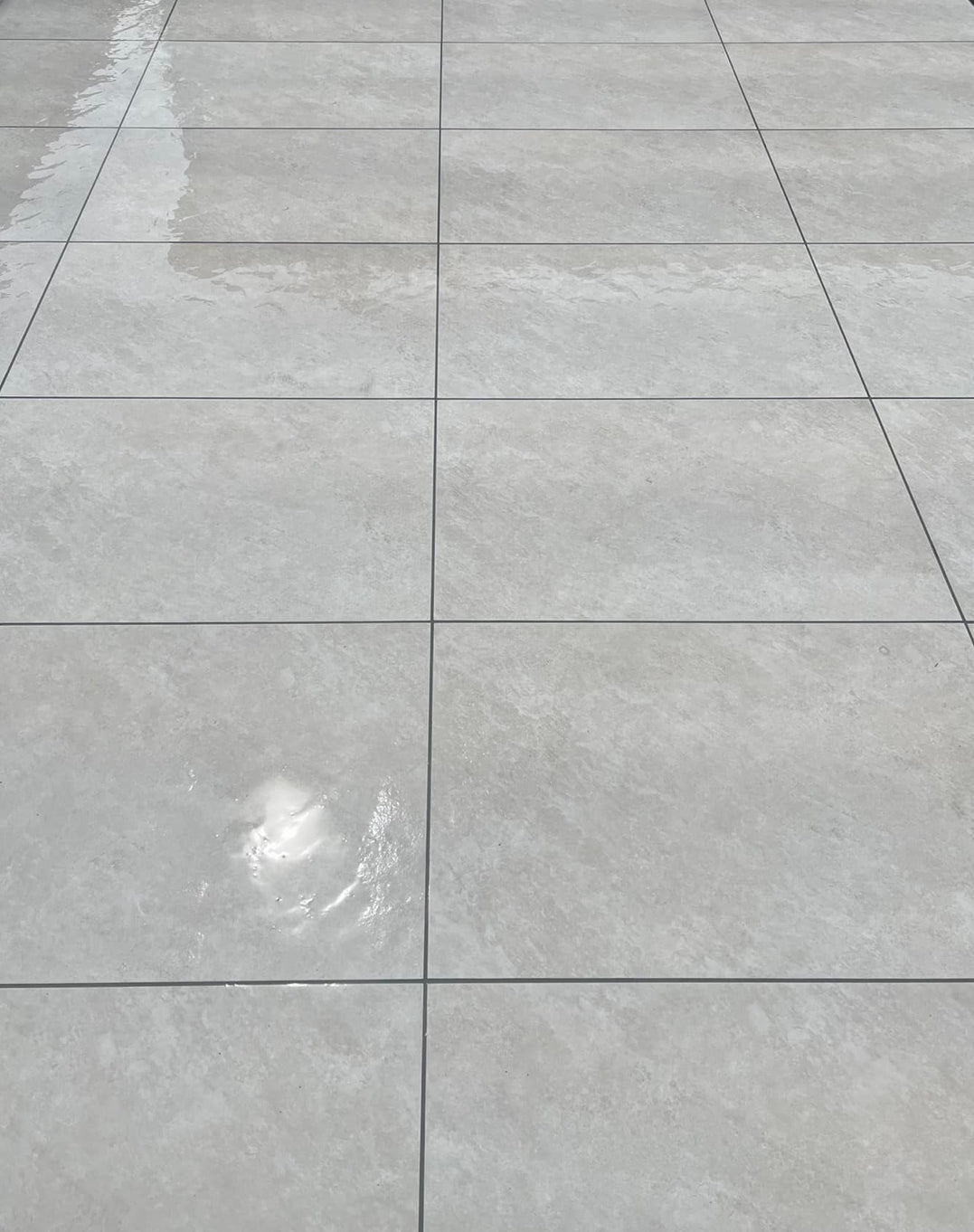 Quartz White Porcelain Paving Slabs 900x600x20mm - Save & Pave