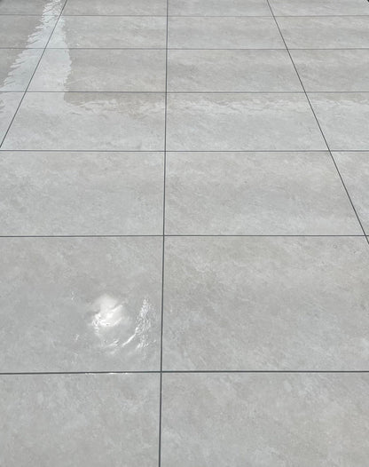 Quartz White Porcelain Paving Slabs 900x600x20mm - Save & Pave