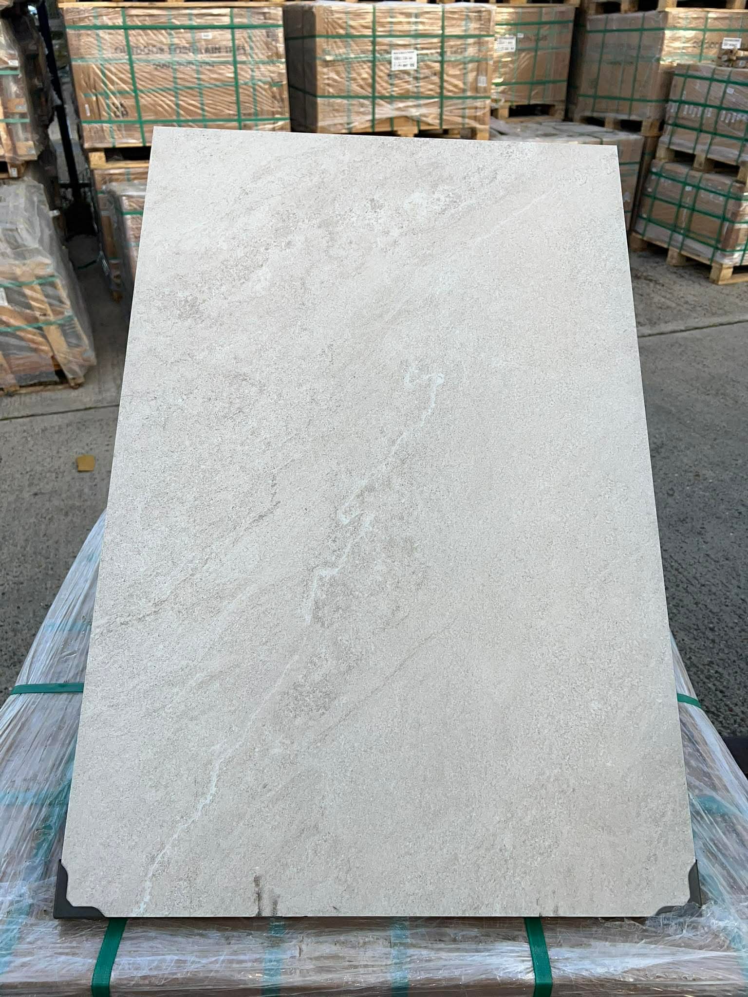Storm Bianco Porcelain Paving Slabs 900x600x20mm - Save & Pave