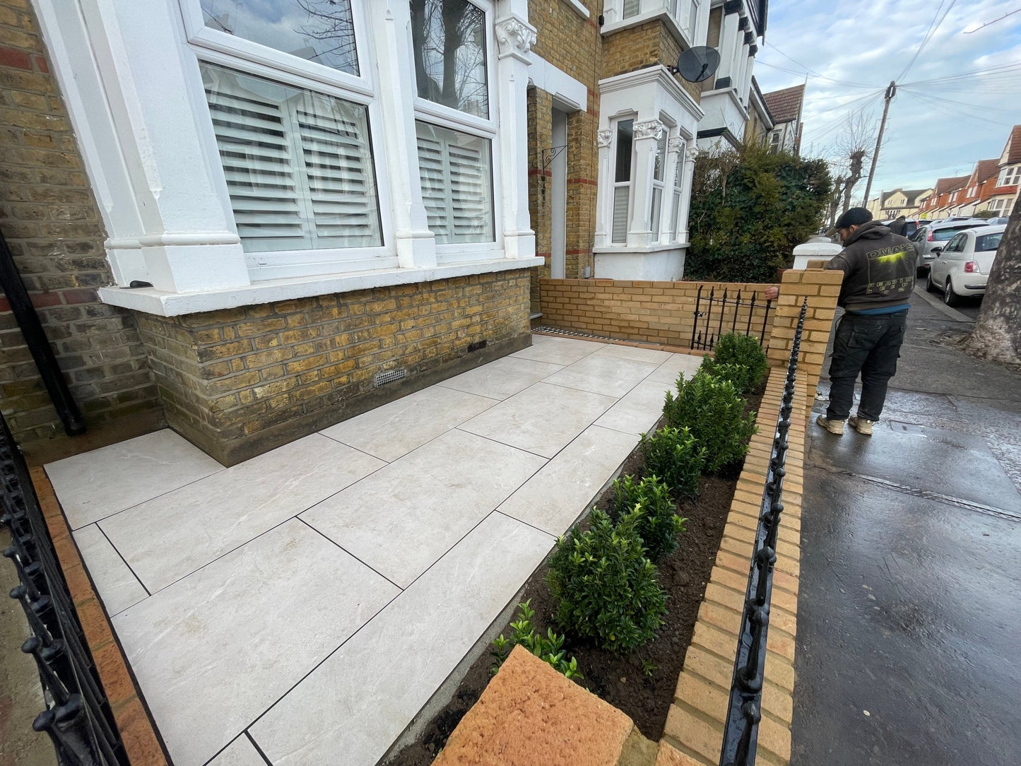 Storm Bianco Porcelain Paving Slabs 900x600x20mm - Save & Pave
