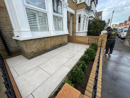 Storm Bianco Porcelain Paving Slabs 900x600x20mm - Save & Pave