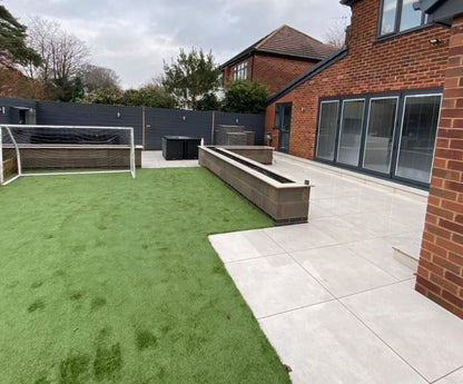Storm Bianco Porcelain Paving Slabs 900x600x20mm - Save & Pave